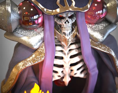 Stl File Ainz Ooal Gown Overlord 不死者之王 オーバーロード アインズ・ウール・ゴウン Fan Art