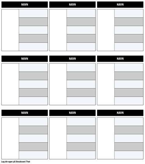 Tegn Kart 5 Felt Mal Storyboard Por No Examples