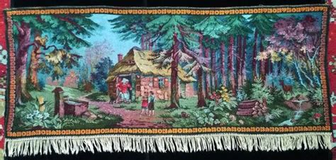 Vintage hongroise Hand Made Hansel et Gretel tissé mur Etsy France