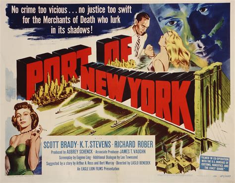 Authentic Vintage Poster Port Of New York