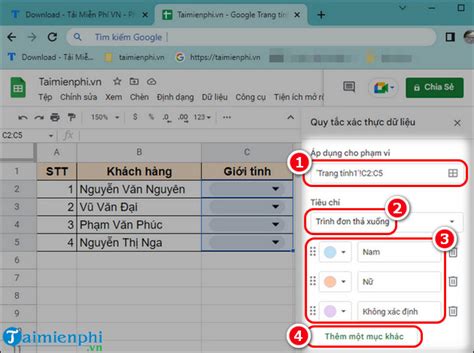 C Ch T O Drop List Trong Google Sheets Nhanh Chi Ti T Nh T