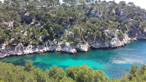 Fond d écran baie falaise France Lac cratère Marseille Terrain