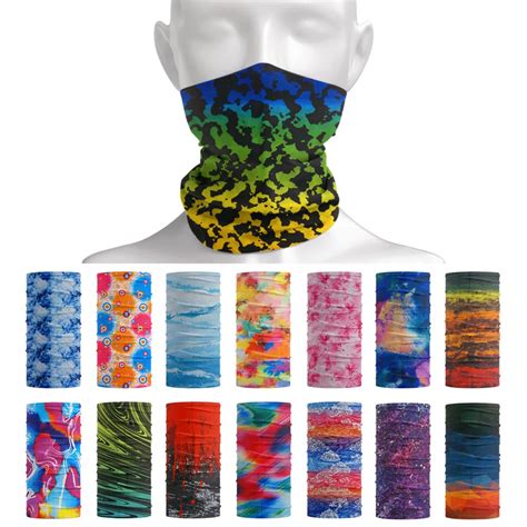 Printed Colorful Neckchief Women Summer Outdoor Bandanas Sun Protective Cycling Scarf Dust Proof