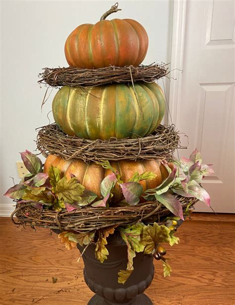 Stacked Pumpkins For Porch Celebrate Decorate