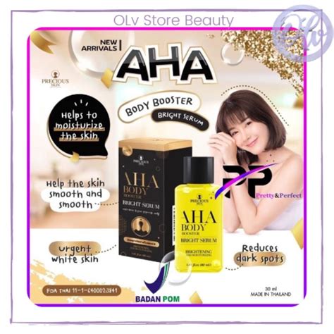 Jual Aha Body Serum Brightening And Whitening Bpom By Precious Skin Mimi Shopee Indonesia