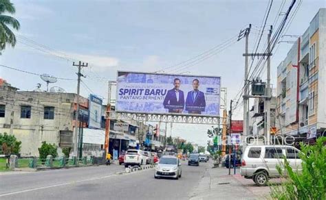 Satpol Pp Pekanbaru Janji Tertibkan Tiang Reklame Ilegal Bulan Ini