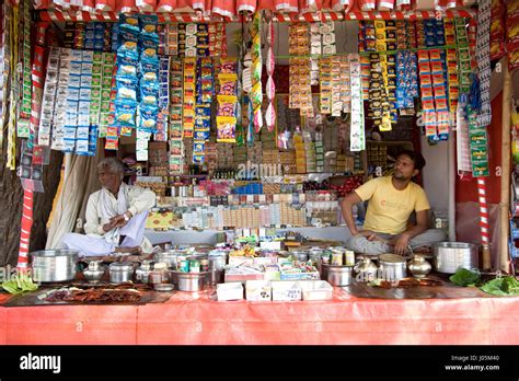 Pan Shop Pushkar Fair Rajasthan India Asia Stock Photo Alamy