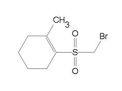 1-(bromomethylsulfonyl)-2-methylcyclohexene - C8H13BrO2S, density, melting point, boiling point ...