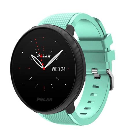 Polar Ignite 3 Silicone Strap With Buckle Aqua