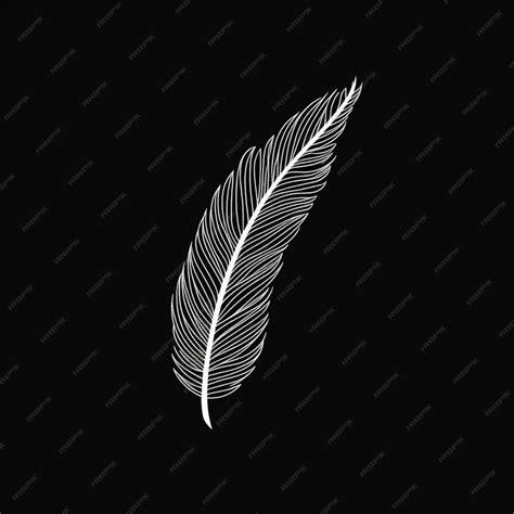 Premium Ai Image A Close Up Of A Feather On A Black Background