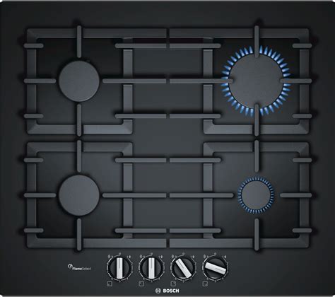 Buy Bosch Ppp A B Gas Hob Black Free Delivery Currys