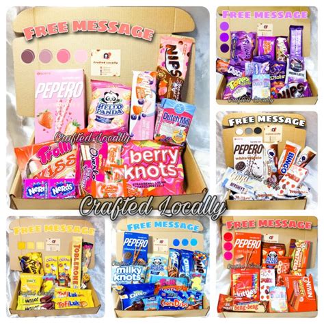 Premium Color Coded Snack Box Imported And Local Chocolates Shopee Philippines