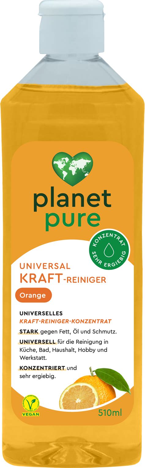 PLANET PURE Universal Kraftreiniger Orange 510 Ml Ecosplendo Onlineshop