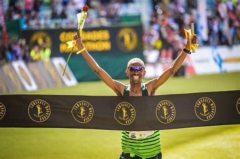 Nedbank Running Club Elite Runners Painted The Comrades Podium Green