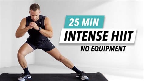 25 Min Intense Hiit Workout For Fat Burn Full Body Workout At Home No Equipment Youtube