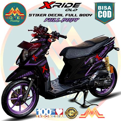 Bisa Cod Bayar Di Tempat Decal X Ride Full Body Stiker X