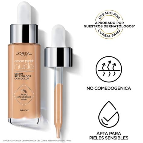 Sérum rellenador con color Accord Parfait Nude tono 3 4 Light Medium
