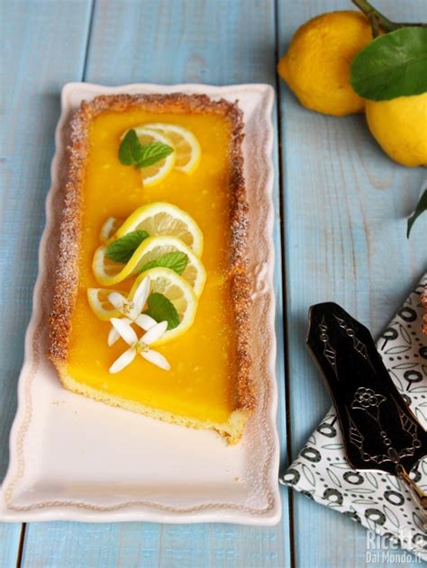 Crostata Al Lemon Curd Lemon Tart RicetteDalMondo It