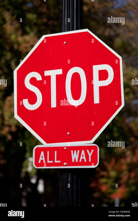 A Stop Sign Stock Photo Alamy