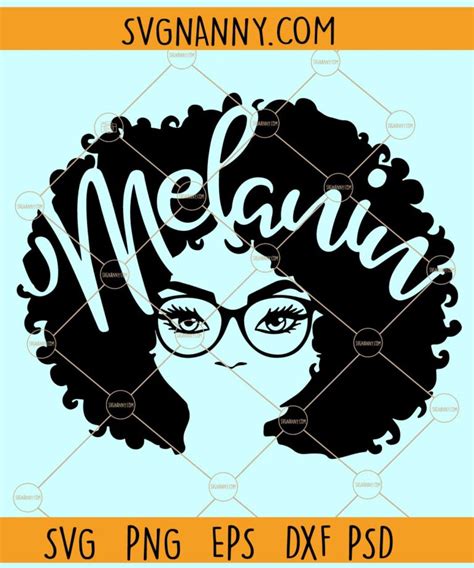 Afro Melanin Svg Black Girl Magic Svg Black Woman Svg Afro Hair Svg