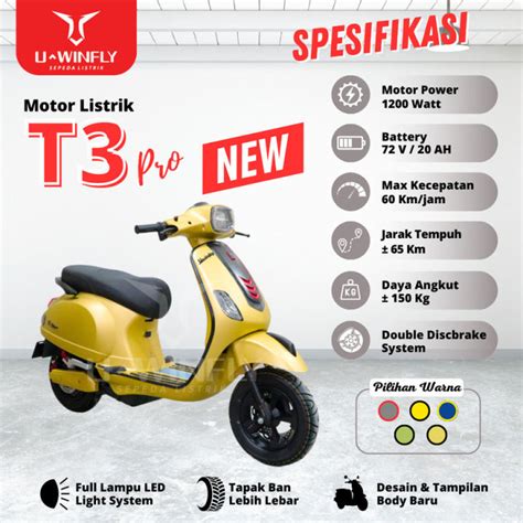 Sepeda Motor Listrik Vespa Uwinfly T S Pro Scooter Matic Lazada Indonesia