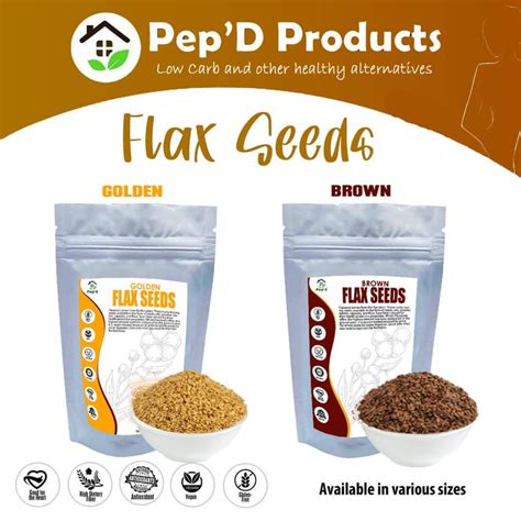 Flax Seeds Brown Golden G G Organic Low Carb Keto Shopee