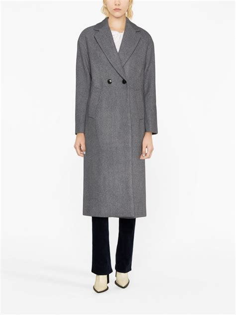 Michael Michael Kors Double Breasted Wool Blend Coat Farfetch