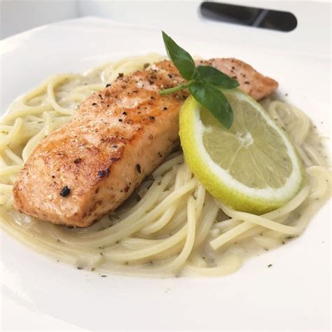 Spaghetti Zitrone Lachs Lachs Spaghetti Lachs Braten Zitronensauce