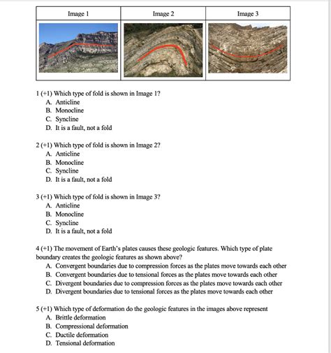 Anticline And Syncline And Monocline 