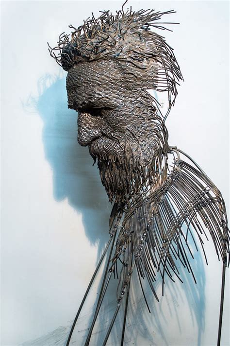 Fragmented Wire Sculptures Capture The Complexity Of Mans Inner Psyche