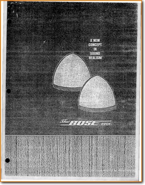 Bose 2201 Loudspeaker - On Demand PDF Download | English