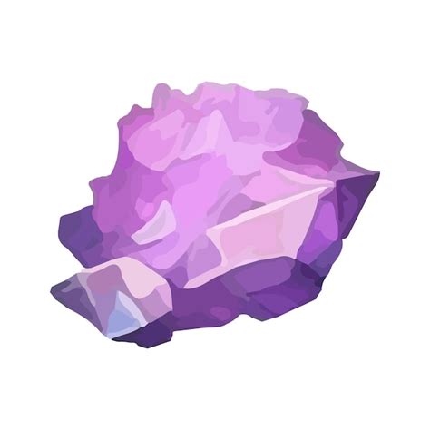 Premium Vector Purple And Pink Crystals Crystal Gems Vector Gemstone