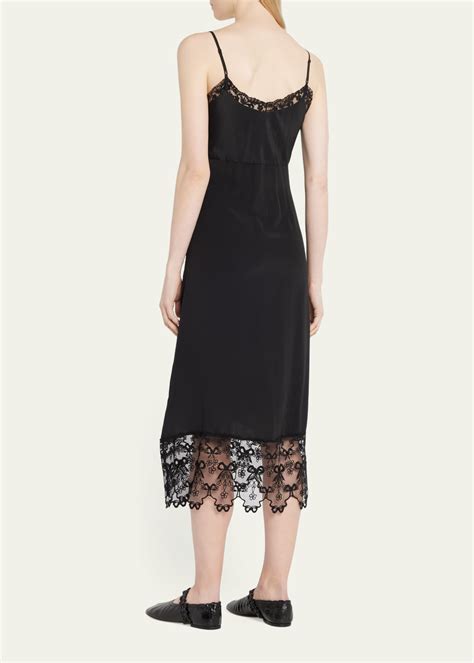 Simone Rocha Lace Trim Slip Dress Bergdorf Goodman