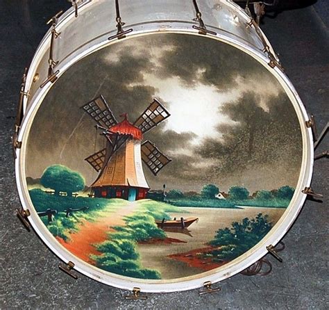 Vintage Bass Drum Head Artwork — Not So Modern Drummer