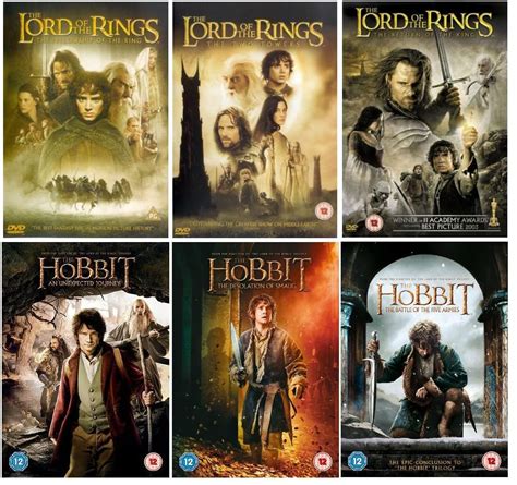 Complete The Lord Of The Rings Trilogy 1 3 Complete The Hobbit Trilogy 1 3 Movie Collection