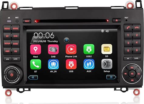 Ifrego Zoll Din Touchscreen Autoradio F R Mercedes Benz W A