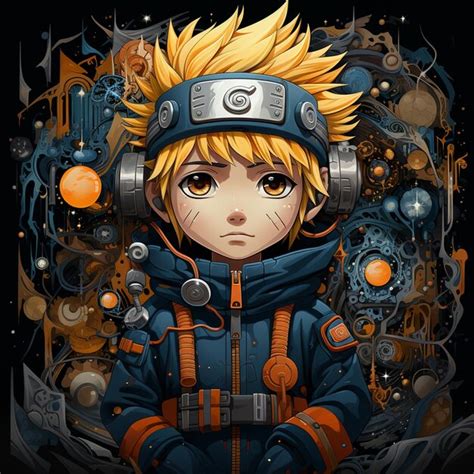 Premium AI Image | AI intelligence Japanese theme version of Naruto ...