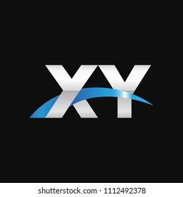 Initial Letter Yx Overlapping Movement Swoosh Stock Vector Royalty