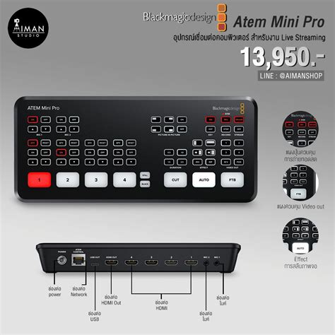 Blackmagic Design Atem Mini Pro Aiman Studio