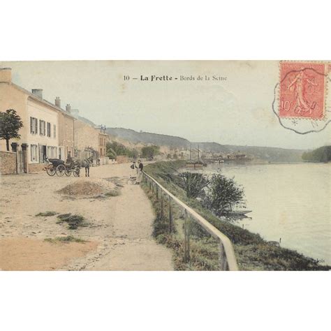 2 X Cpa 95 LA FRETTE Bords De La Seine Et Vue Des Ponts 1905 Cartes