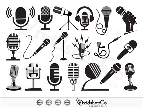 Microphone Svg Mic Svg Singing Svg Music Svg Clipart Etsy Images And