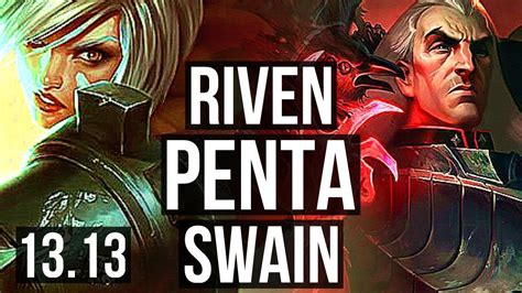 Riven Vs Swain Top Penta M Mastery Legendary