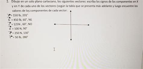 Dibuje En Un Solo Plano Cartesiano Los Siguientes Vectores Escriba