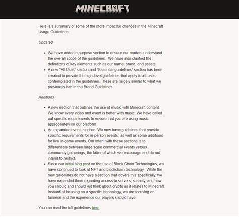 EULA Changes Grant Mojang Full Control Of All Online Minecraft Content