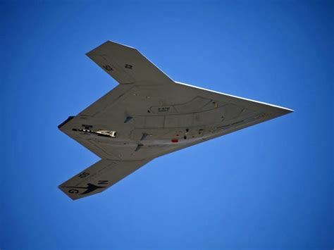 First Ever In Flight Pictures Of The X 47b Unmanned Aerial Vehicle