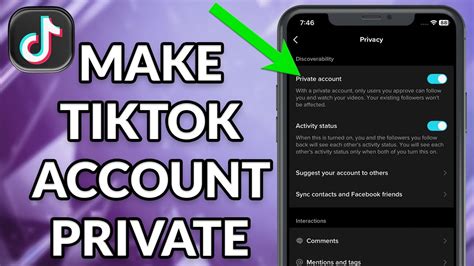 How To Make Tiktok Account Private Youtube