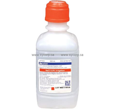 Baxter Saline Solution 0 9 Sodium Chloride Irrigation Solution 500ml