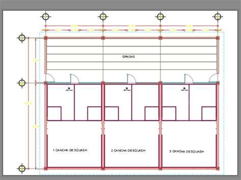 Squash Court In Autocad Cad Download 5954 Kb Bibliocad