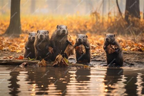 Premium Ai Image Photo Of Eurasian Beavers