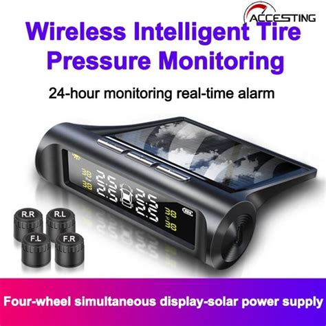 Tpms Wireless Tire Pressure Monitoring System Solar Car Tyre Pressure